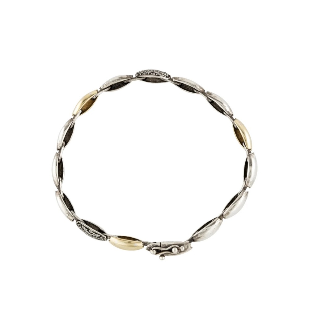 ALEXIS BITTAR
Two-Tone Diamond Marquislink Tennis Bracelet - Picture 11 of 14